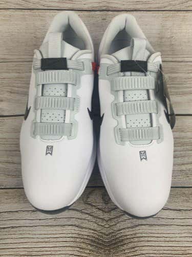 Nike Golf Tiger Woods TW71 Fast Fit Golf Shoes Black Silver CD6300-100 Size 9.5