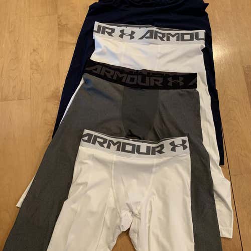White Men's Large Under Armour Compression