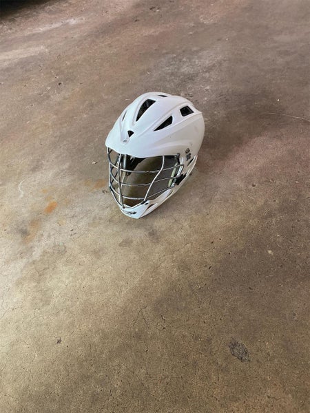 White Used Player Cascade Pro-7 Helmet