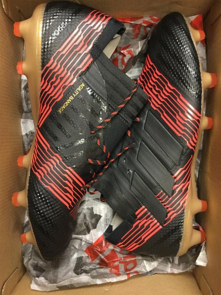 Black Unisex Molded Cleats Adidas Nemeziz 17.1 FG Cleats