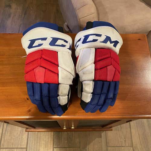 Used CCM 14" Pro Stock Gloves