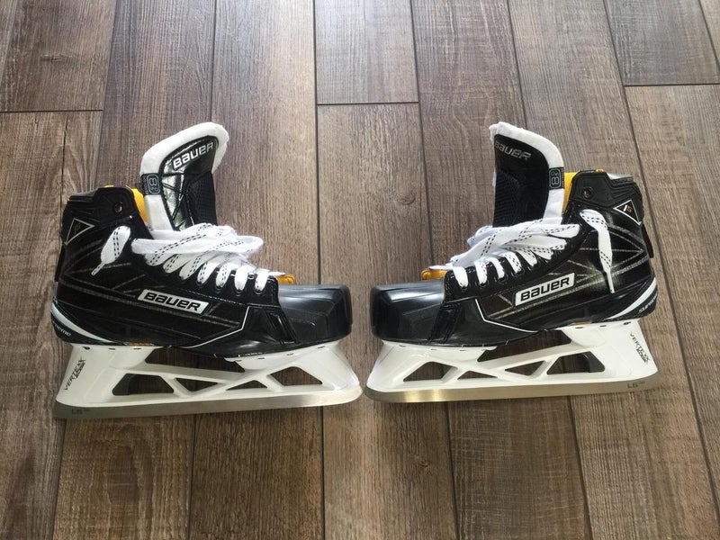 1.76lbs! "New" 8.5 Bauer Supreme 1S Hockey Goalie Skates D&R (Regular) Size Senior