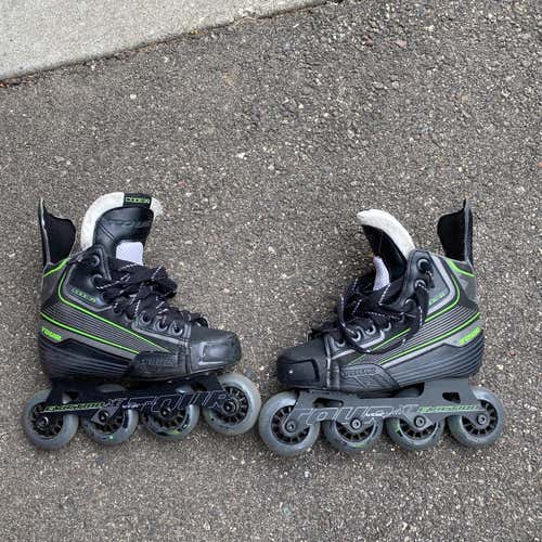 Used Roller Hockey Tour Code 9- Size 4 Inline Skates