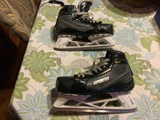 Senior Used Bauer Supreme S27 Goalie Skates D&R (Regular) Size 10