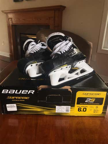 Used Bauer Supreme 2S Pro D&R (Regular) Size 6 Goalie Skates