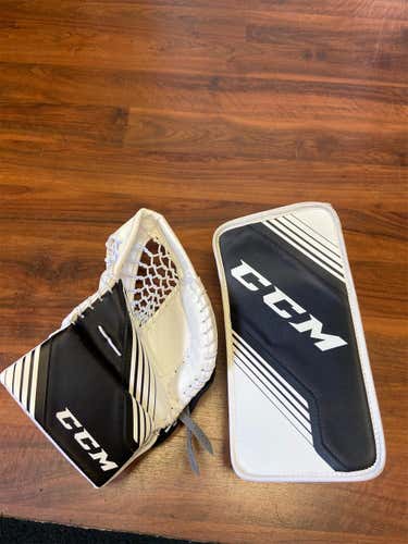 White New Regular Youth Yflex II Goalie Glove And blocker