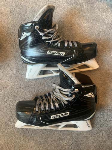 Used Bauer Supreme S190 D&R (Regular)  Size 8.5 Hockey Goalie Skates