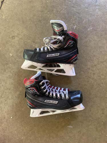 Used Bauer X900 D&R (Regular)  Size 8.5 Hockey Goalie Skates With Speed Plates