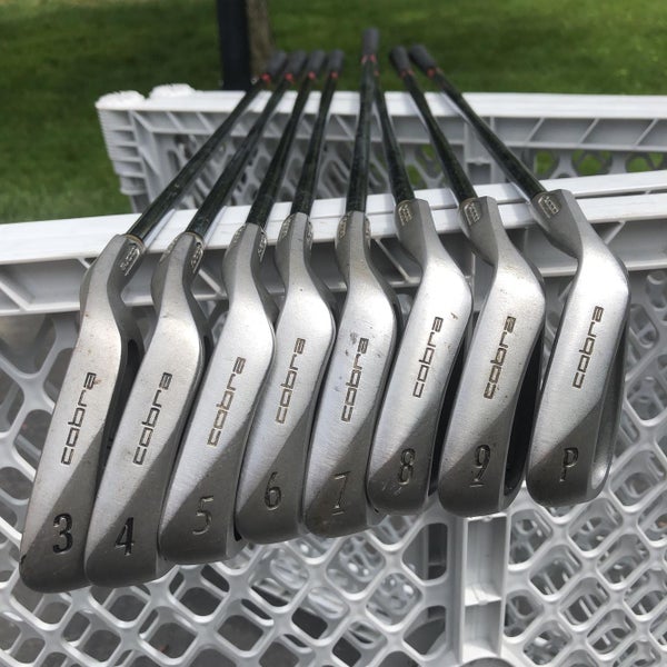 Used Right Handed King Oversize Stiff Flex Steel Shaft Iron Set