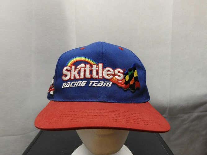Vintage 1998 Ernie Irvan Skittles Racing Team Snapback Hat NASCAR