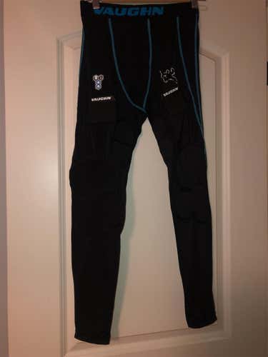 Worn ONCE! Vaughn Velocity V8 Goalie Padded Compression Pants Size Senior Small