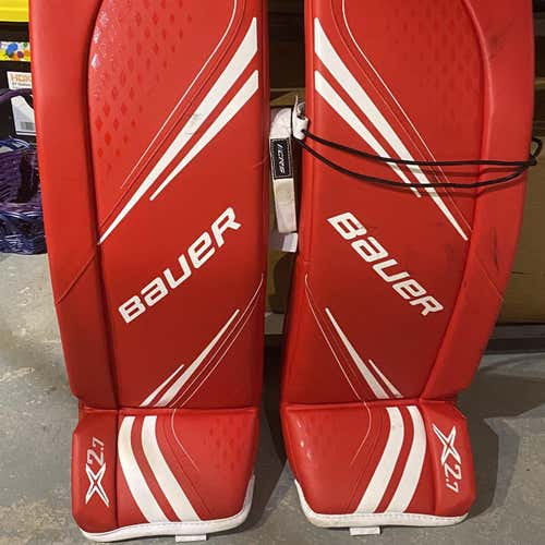 Red Medium 34" Bauer Vapor 2X .7  Leg Pads