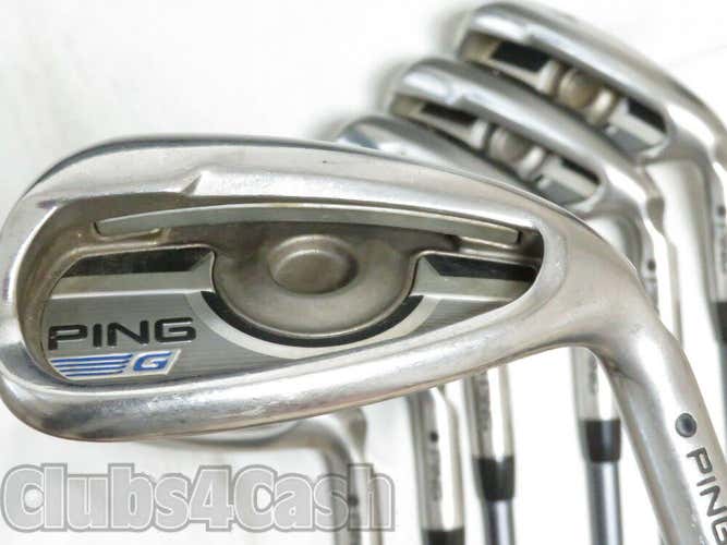 Ping G Series Irons Black Dot Graphite CFS 80 Stiff Flex 4-P  #39334