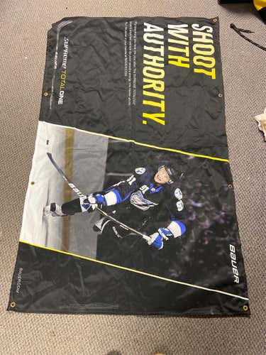 Shoot With authority Bauer Wall flag