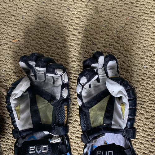 Black Used Player Warrior 13" Lacrosse Gloves