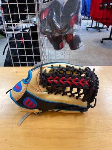 Tan/Black/Baby Blue/Red A2000 12.25" Baseball Glove