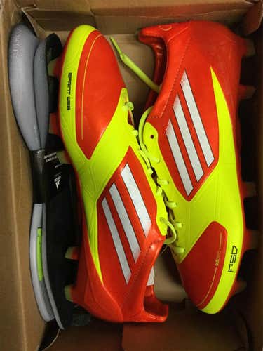 Orange Unisex Molded Cleats Adidas F50 ADIZERO TRX FG J SYN Cleats