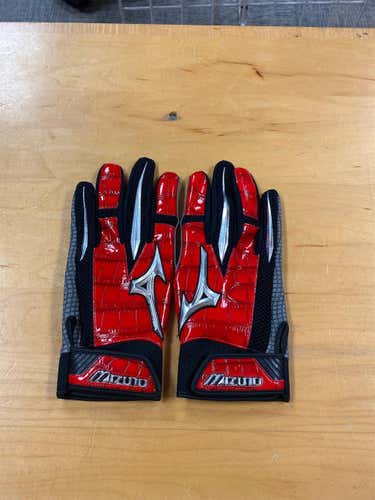 Red Adult Small Mizuno Batting Gloves