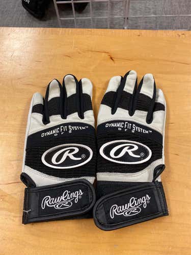 Gray New Medium Rawlings Batting Gloves