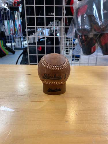 Shoeless Joe Leather Ball and Display
