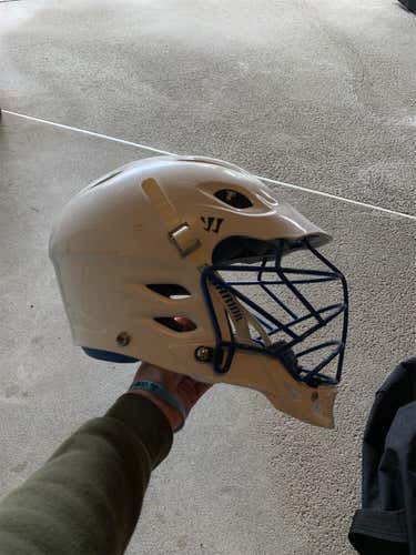 White Used Player Warrior TII Helmet