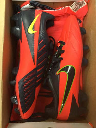 Orange Unisex Molded Cleats Nike TOTAL 90 LASER IV FG Cleats