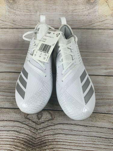 NEW Adidas Adizero 5-Star 7.0 White Gray Lacrosse Cleats AC8226 Size 6.5