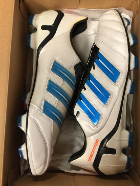 White Unisex Molded Cleats Adidas PREDATOR ADIPOWER TRX FG Cleats