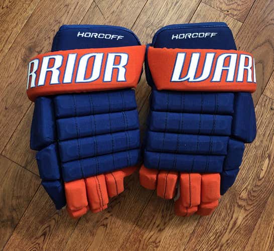 Used 14N Warrior Franchise Oilers Horcoff  Pro Stock Gloves