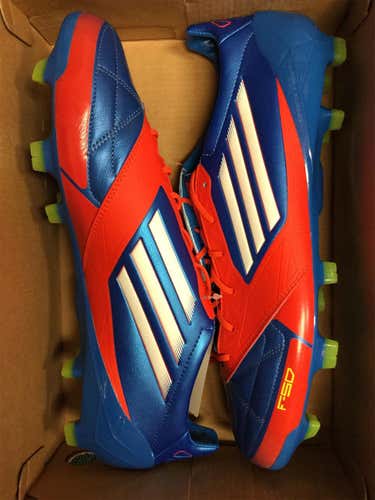 Blue Unisex Molded Cleats Adidas F 50 ADIZERO FG Cleats