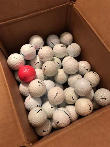 64 Used NIKE Golf Balls