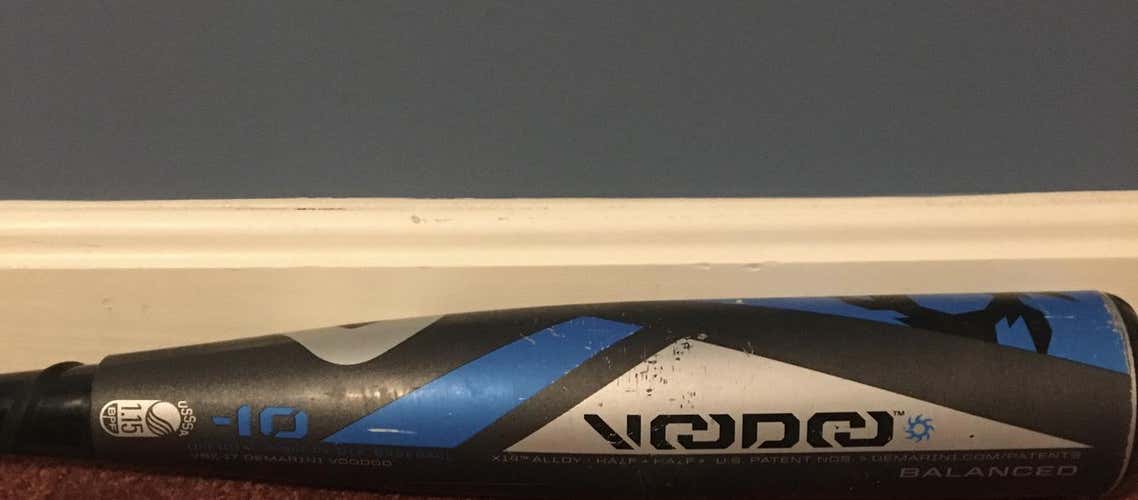 Used USSSA Certified 2017 DeMarini Hybrid Voodoo Bat (-10) 21 oz 31"