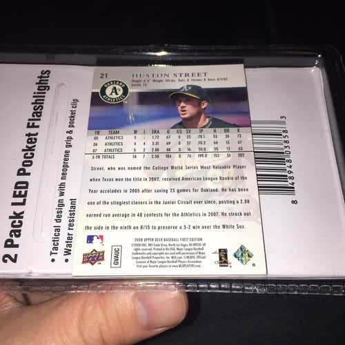 Huston Street Baseball Card 2008 Used