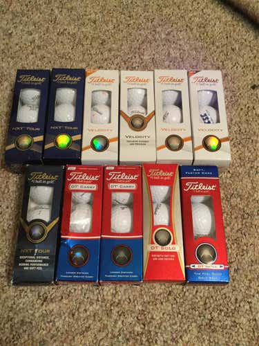 33 Brand New Titleist Golf Balls **IN ORIGINAL PACKAGING**