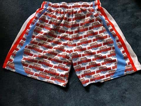 Long Island Express Shorts - Size XL - Orange, White, Blue