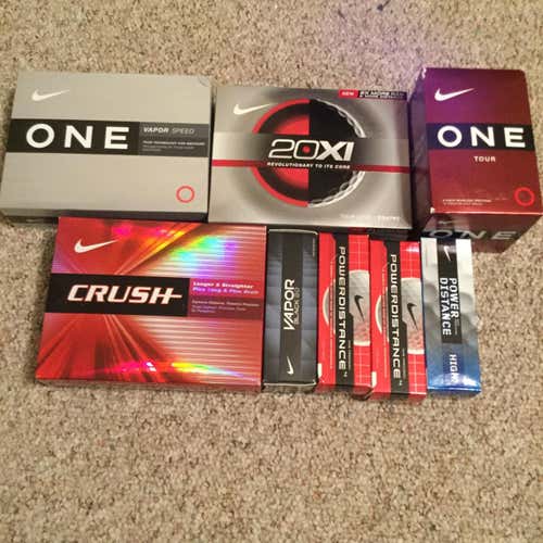 5 Dozen Brand New Nike Assorted Golf Balls **IN ORIGINAL PACKAGING**