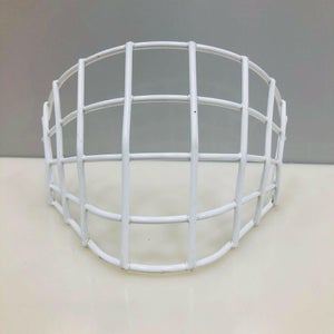 Vintage Hockey Goalie Helmet Mask replacement wire cage white straight goal
