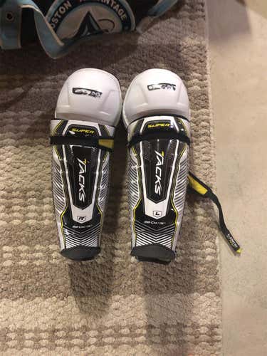 Lightly Used CCM Super Tacks Shin Pads
