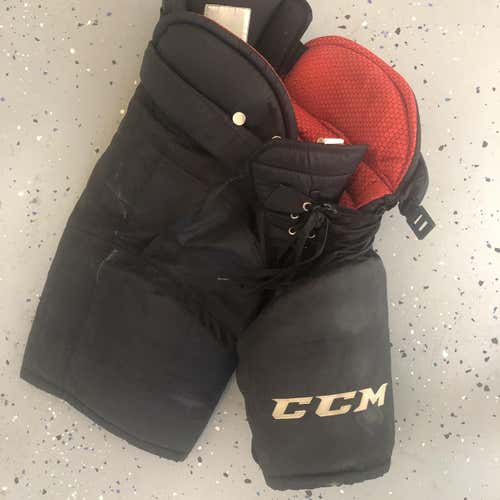 Black Used Large CCM RBZ Pro Stock Hockey Pants