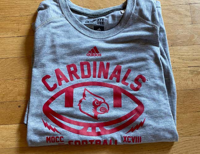 Gray Men's Louisville Football T-Shirt