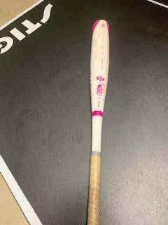 White Used Easton Composite Bat 27"