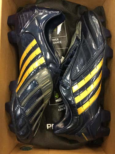 Blue Unisex Molded Cleats Adidas PREDATOR POWERS TRX FG DB Cleats