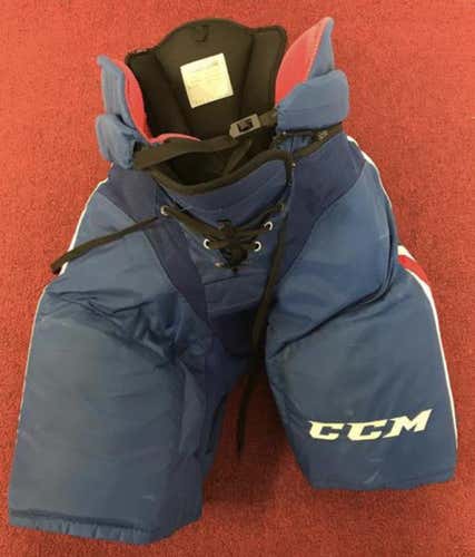 Blue Used Large CCM U+CL Pro Stock Hockey Pants