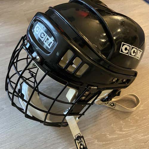 Black CCM Senior Helmet