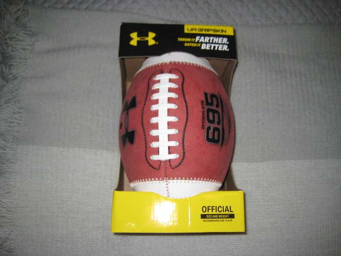 New Under Armour Football 695 game ball NFHS Gripskin NCAA HS official