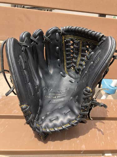 Black Used Mizuno Left Handed Pro Limited Edition Baseball Glove 11.5"