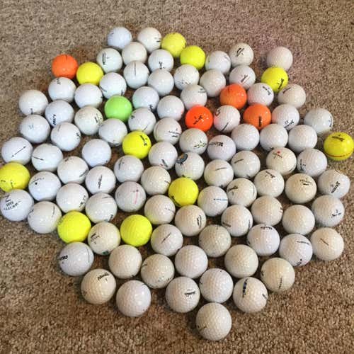 100 Used Assorted Golf Balls