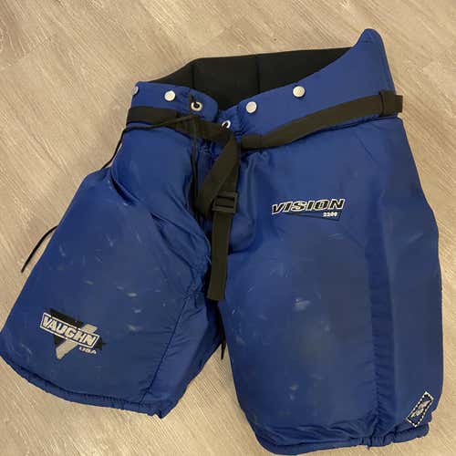 Blue Medium Vaughn Vision 2200 Hockey Goalie Pants Breezers