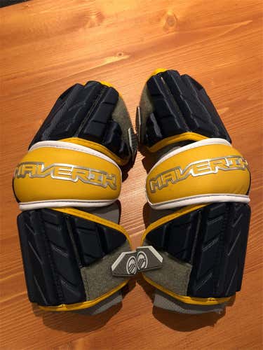 Maverik Max Arm Guards Blue/Yellow (L)