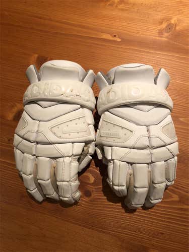 Triple White Adidas FREAK Gloves Used